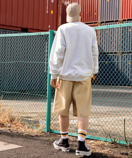 JACK PURCELL(ジャックパーセル)の「CONVERSE JACK PURCELL/コンバース ジャック パーセル ロゴデザイン フレンチテリービッグプルオーバースウェット(スウェット・メンズ・オートミール/ホワイト/ブラック・S/M/L)」の12枚目の写真