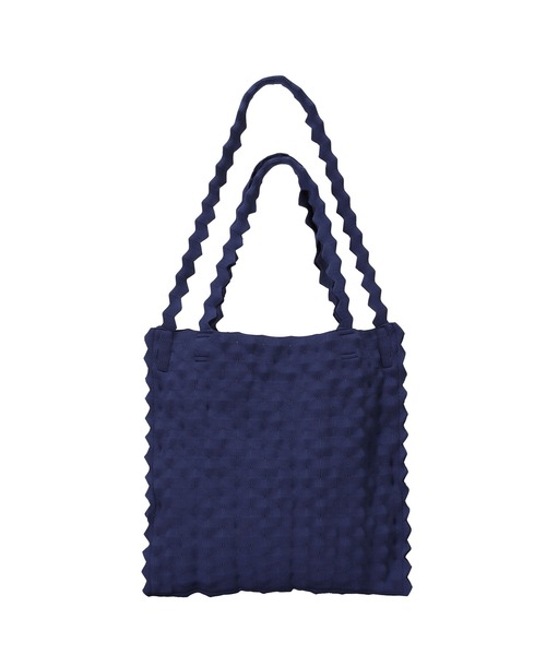 Plantation（プランテーション）の「凸凹サック/トートバッグ / (O)（トートバッグ・レディース・ライトグリーン/ピンク/ブルー/ブラック/ホワイト・FREE）」の4枚目の写真