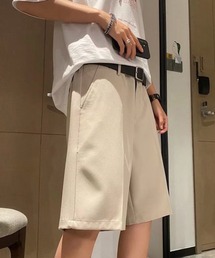 【NOWLE】スラックス ハーフ ショーツ ショートパンツ