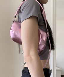 Belted Strap Barrel Compact Bag