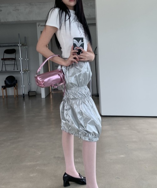 Vipoa（ヴィポア）の「Belted Strap Barrel Compact Bag（ハンドバッグ・レディース・ブラック系その他/シルバー/ピンク/ブラック・FREE）」の21枚目の写真
