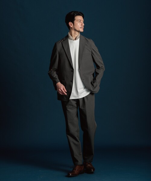 THE SHOP TK (ザ ショップ ティーケー )の「◆ジャケットTシャツ(Tシャツ/カットソー・メンズ・ネイビー/ライトグレー/ブルー/オフホワイト・03/02/04)」の9枚目の写真