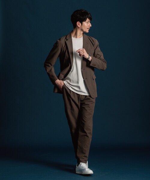 THE SHOP TK (ザ ショップ ティーケー )の「◆ジャケットTシャツ(Tシャツ/カットソー・メンズ・ネイビー/ライトグレー/ブルー/オフホワイト・03/02/04)」の13枚目の写真