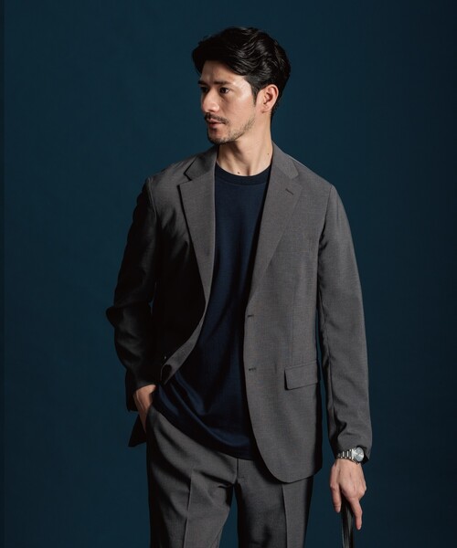 THE SHOP TK (ザ ショップ ティーケー )の「◆ジャケットTシャツ(Tシャツ/カットソー・メンズ・ネイビー/ライトグレー/ブルー/オフホワイト・03/02/04)」の20枚目の写真