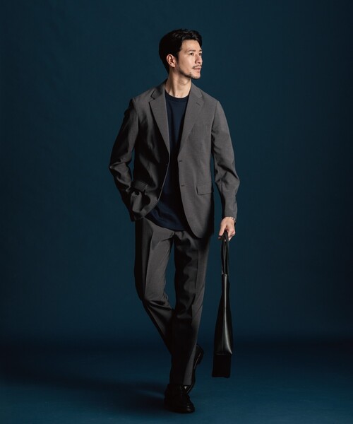 THE SHOP TK (ザ ショップ ティーケー )の「◆ジャケットTシャツ(Tシャツ/カットソー・メンズ・ネイビー/ライトグレー/ブルー/オフホワイト・03/02/04)」の21枚目の写真