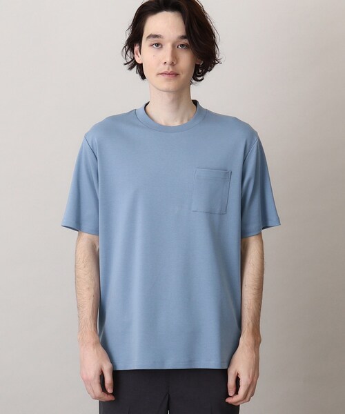 THE SHOP TK (ザ ショップ ティーケー )の「◆ジャケットTシャツ(Tシャツ/カットソー・メンズ・ネイビー/ライトグレー/ブルー/オフホワイト・03/02/04)」の22枚目の写真