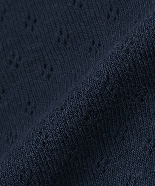 Love&Peace&Money（ラブアンドピースアンドマネー）の「パターンメッシュ長袖ボレロ（カーディガン/ボレロ・キッズ・ライトピンク/オフホワイト/ネイビー・80ｃｍ/90cm/100cm/110cm/120cm/130cm）」の9枚目の写真