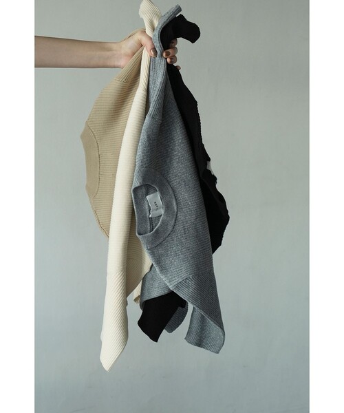 CLANE（クラネ）の「【CLANE/クラネ】H/N HALF SLEEVE RIB KNIT