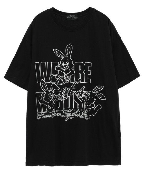 Candy Stripper(キャンディストリッパー)の「WE ARE ROBUST BIG Tシャツ(Tシャツ/カットソー・レディース・ピンク/イエロー/オフホワイト/ブラック・2)」の3枚目の写真