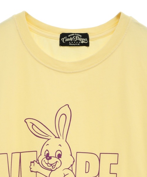 Candy Stripper(キャンディストリッパー)の「WE ARE ROBUST BIG Tシャツ(Tシャツ/カットソー・レディース・ピンク/イエロー/オフホワイト/ブラック・2)」の7枚目の写真