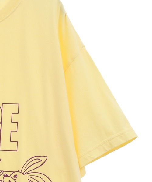 Candy Stripper(キャンディストリッパー)の「WE ARE ROBUST BIG Tシャツ(Tシャツ/カットソー・レディース・ピンク/イエロー/オフホワイト/ブラック・2)」の8枚目の写真