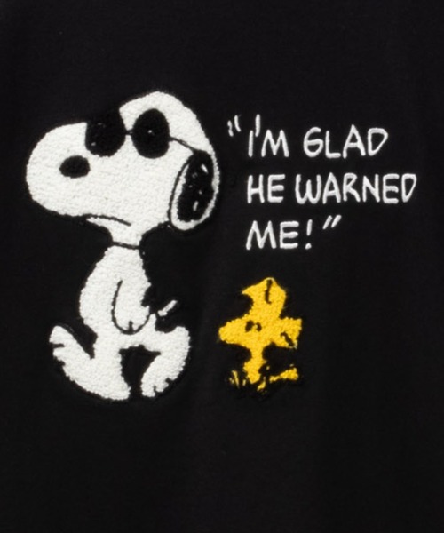 スヌーピー♡ PEANUTS SNOOPY スヌーピー サガラ刺繍Tシャツ（Tシャツ/カットソー