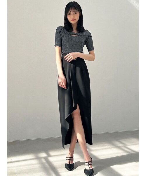 RESEXXY（リゼクシー）の「ツイストデザインオフショルニットトップス（ニット/セーター・レディース・ピンク/ブルー/ブラック・FREE）」の19枚目の写真