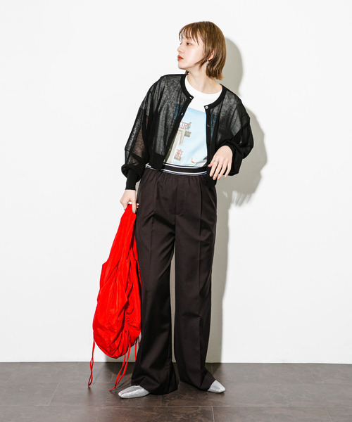 KBF(ケイビーエフ)の「ウエストゴムデザインイージーパンツ(その他パンツ・レディース・チャコールグレー/グレー/ベージュ・ONE)」の13枚目の写真