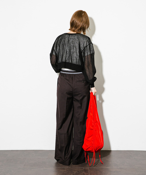 KBF(ケイビーエフ)の「ウエストゴムデザインイージーパンツ(その他パンツ・レディース・チャコールグレー/グレー/ベージュ・ONE)」の15枚目の写真