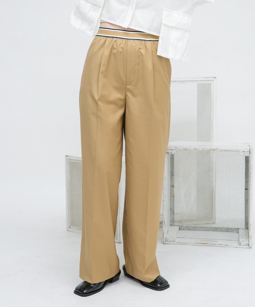 KBF(ケイビーエフ)の「ウエストゴムデザインイージーパンツ(その他パンツ・レディース・チャコールグレー/グレー/ベージュ・ONE)」の17枚目の写真