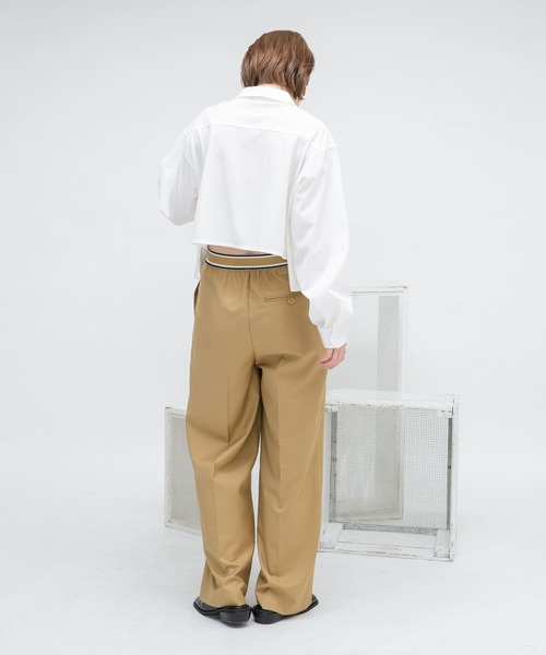 KBF(ケイビーエフ)の「ウエストゴムデザインイージーパンツ(その他パンツ・レディース・チャコールグレー/グレー/ベージュ・ONE)」の22枚目の写真