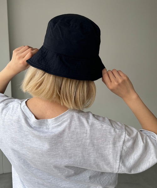 CANAL JEAN（キャナルジーン）の「El mar　ドロストバケットハット（ハット・レディース・ネイビー/ホワイト/ブラック・ONE SIZE）」の9枚目の写真