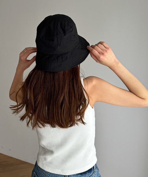 CANAL JEAN（キャナルジーン）の「El mar　ドロストバケットハット（ハット・レディース・ネイビー/ホワイト/ブラック・ONE SIZE）」の6枚目の写真