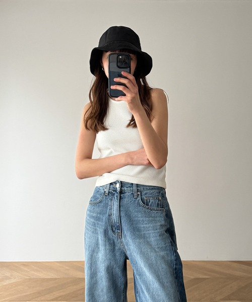 CANAL JEAN（キャナルジーン）の「El mar　ドロストバケットハット（ハット・レディース・ネイビー/ホワイト/ブラック・ONE SIZE）」の7枚目の写真