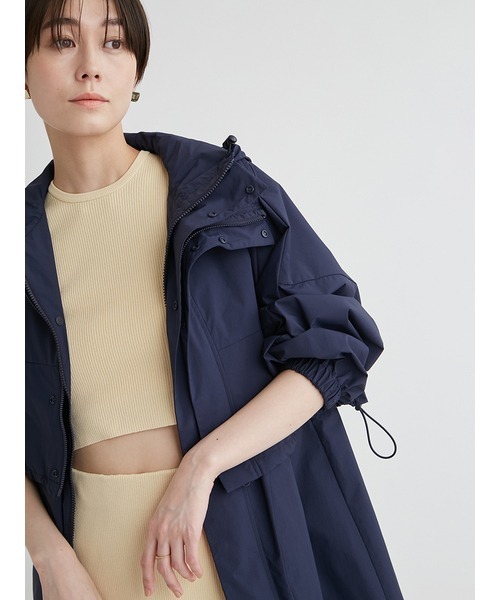 emmi（エミ）の「eco 3wayレイヤード撥水コート（ナイロンジャケット・レディース・ネイビー/ライトベージュ・1/0）」の16枚目の写真