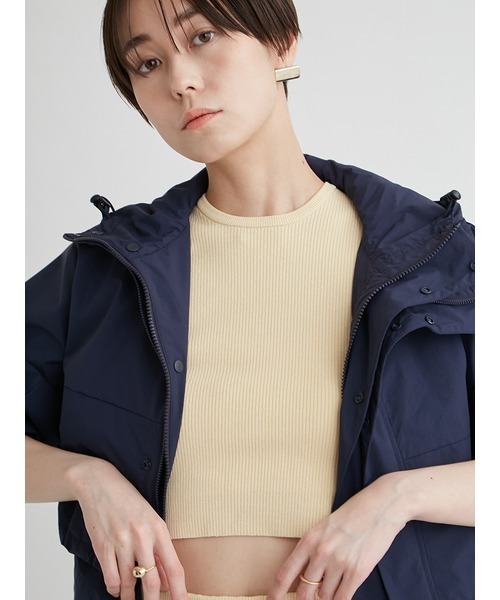 emmi（エミ）の「eco 3wayレイヤード撥水コート（ナイロンジャケット・レディース・ネイビー/ライトベージュ・1/0）」の17枚目の写真