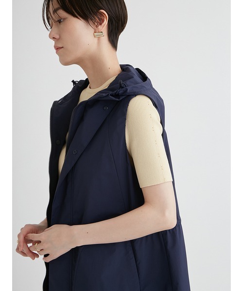 emmi（エミ）の「eco 3wayレイヤード撥水コート（ナイロンジャケット・レディース・ネイビー/ライトベージュ・1/0）」の20枚目の写真