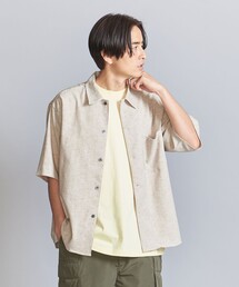 BEAUTY&YOUTH UNITED ARROWS | ドライ ツイード キャンプカラー グランデ  ショートスリーブシャツ(シャツ/ブラウス)