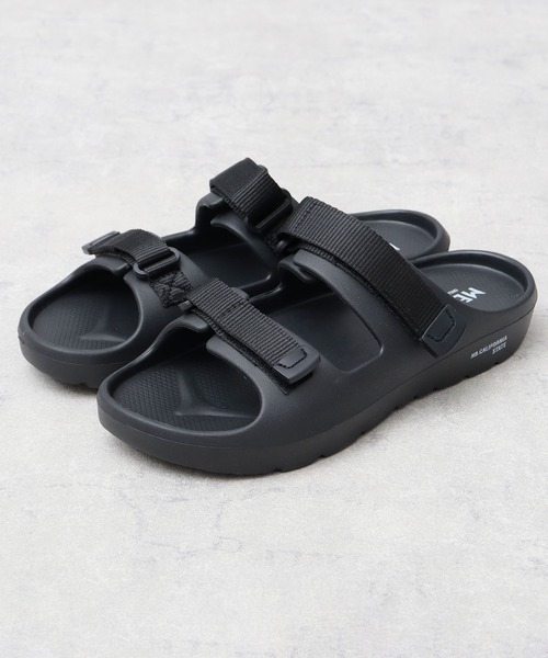 MEI(メイ)の「軽量 ダブルテープ リカバリー 高クッション EVA スライドサンダル(サンダル・メンズ・ホワイト/ブラック・M/S/L)」の2枚目の写真