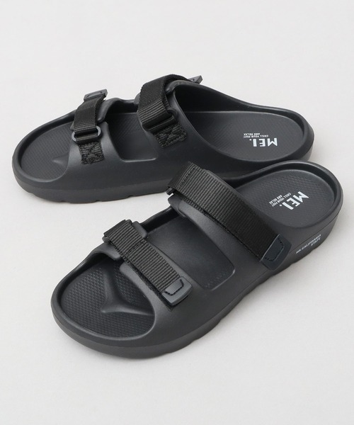 MEI(メイ)の「軽量 ダブルテープ リカバリー 高クッション EVA スライドサンダル(サンダル・メンズ・ホワイト/ブラック・M/S/L)」の4枚目の写真