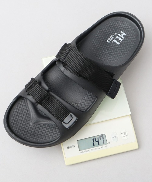 MEI(メイ)の「軽量 ダブルテープ リカバリー 高クッション EVA スライドサンダル(サンダル・メンズ・ホワイト/ブラック・M/S/L)」の11枚目の写真