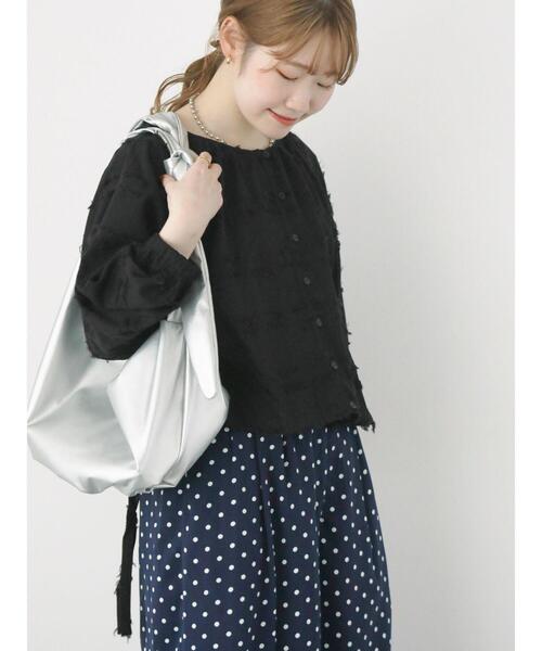 ehka sopo（エヘカソポ）の「リボンショルダーバッグ（ハンドバッグ・レディース・シルバー/ブラック/キナリ・F）」の19枚目の写真