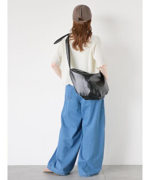 ehka sopo（エヘカソポ）の「リボンショルダーバッグ（ハンドバッグ・レディース・シルバー/ブラック/キナリ・F）」の17枚目の写真