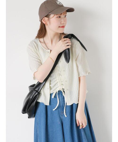 ehka sopo（エヘカソポ）の「リボンショルダーバッグ（ハンドバッグ・レディース・シルバー/ブラック/キナリ・F）」の15枚目の写真