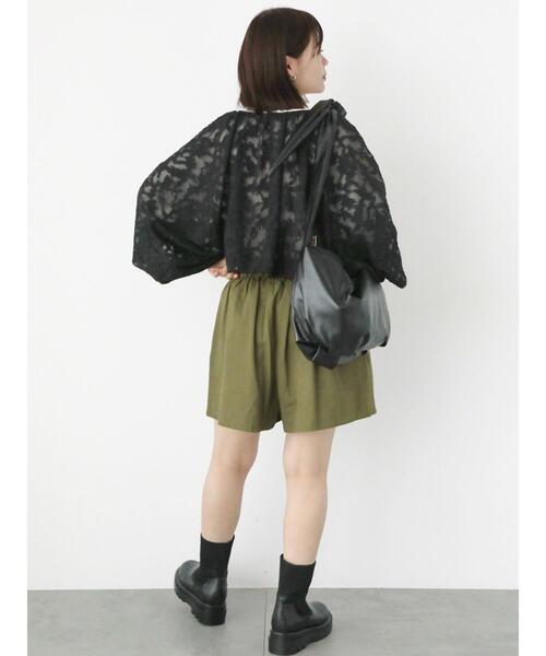 ehka sopo（エヘカソポ）の「リボンショルダーバッグ（ハンドバッグ・レディース・シルバー/ブラック/キナリ・F）」の5枚目の写真