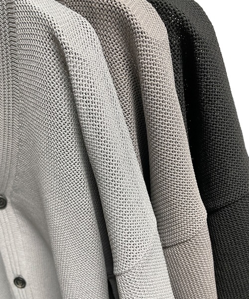 FORTUNA HOMME（フォルトゥナオム）の「FORTUNAHOMME ECOTEC Knit Mesh CD（ニット/セーター・メンズ・グレー/トップグレー/ブラック・2/1）」の11枚目の写真