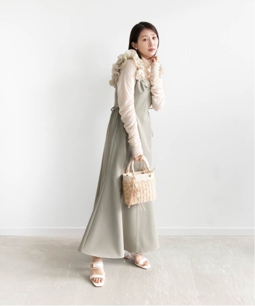 RANDA(ランダ)の「ダブルベルトモノグラムパーツミュールサンダル(サンダル・レディース・シルバー/ホワイト/ブラック・M/S/L/LL)」の10枚目の写真