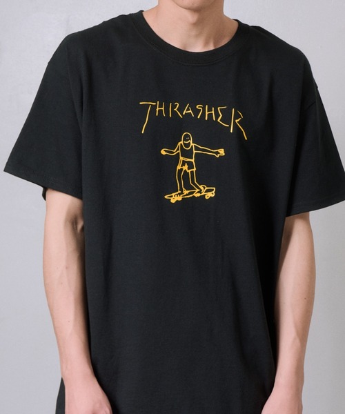 THRASHER(スラッシャー)の「THRASHER/スラッシャー GONZ LOGO Tシャツ USAモデル(Tシャツ/カットソー・メンズ・ホワイト系/ブラック/ホワイト・L/M)」の3枚目の写真