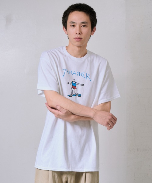 THRASHER(スラッシャー)の「THRASHER/スラッシャー GONZ LOGO Tシャツ USAモデル(Tシャツ/カットソー・メンズ・ホワイト系/ブラック/ホワイト・L/M)」の22枚目の写真