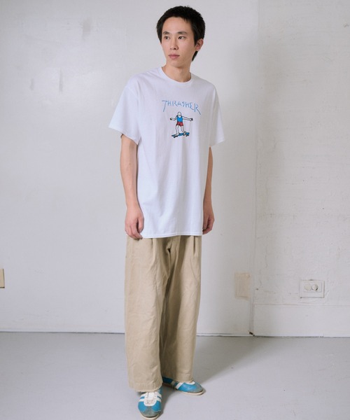 THRASHER(スラッシャー)の「THRASHER/スラッシャー GONZ LOGO Tシャツ USAモデル(Tシャツ/カットソー・メンズ・ホワイト系/ブラック/ホワイト・L/M)」の20枚目の写真