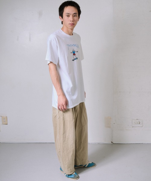 THRASHER(スラッシャー)の「THRASHER/スラッシャー GONZ LOGO Tシャツ USAモデル(Tシャツ/カットソー・メンズ・ホワイト系/ブラック/ホワイト・L/M)」の17枚目の写真