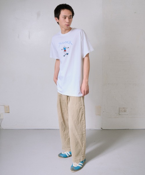THRASHER(スラッシャー)の「THRASHER/スラッシャー GONZ LOGO Tシャツ USAモデル(Tシャツ/カットソー・メンズ・ホワイト系/ブラック/ホワイト・L/M)」の16枚目の写真