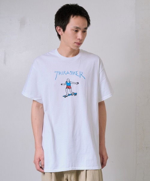 THRASHER(スラッシャー)の「THRASHER/スラッシャー GONZ LOGO Tシャツ USAモデル(Tシャツ/カットソー・メンズ・ホワイト系/ブラック/ホワイト・L/M)」の21枚目の写真