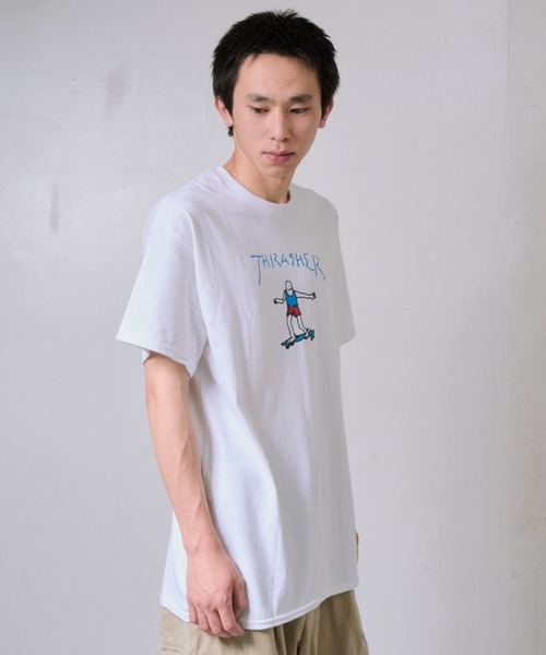 THRASHER(スラッシャー)の「THRASHER/スラッシャー GONZ LOGO Tシャツ USAモデル(Tシャツ/カットソー・メンズ・ホワイト系/ブラック/ホワイト・L/M)」の18枚目の写真