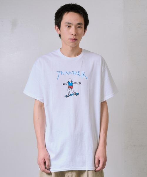 THRASHER(スラッシャー)の「THRASHER/スラッシャー GONZ LOGO Tシャツ USAモデル(Tシャツ/カットソー・メンズ・ホワイト系/ブラック/ホワイト・L/M)」の19枚目の写真