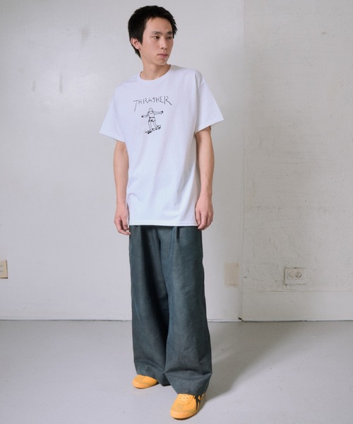 THRASHER(スラッシャー)の「THRASHER/スラッシャー GONZ LOGO Tシャツ USAモデル(Tシャツ/カットソー・メンズ・ホワイト系/ブラック/ホワイト・L/M)」の7枚目の写真