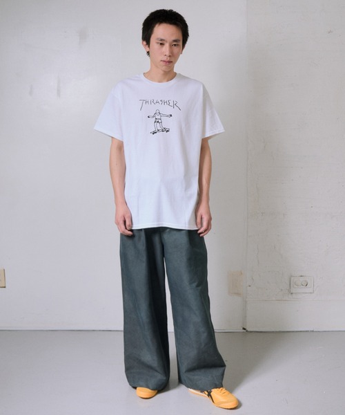 THRASHER(スラッシャー)の「THRASHER/スラッシャー GONZ LOGO Tシャツ USAモデル(Tシャツ/カットソー・メンズ・ホワイト系/ブラック/ホワイト・L/M)」の5枚目の写真
