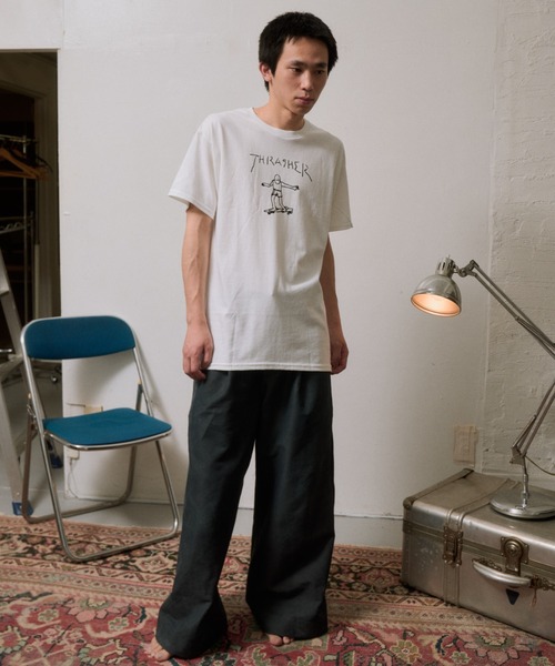 THRASHER(スラッシャー)の「THRASHER/スラッシャー GONZ LOGO Tシャツ USAモデル(Tシャツ/カットソー・メンズ・ホワイト系/ブラック/ホワイト・L/M)」の14枚目の写真