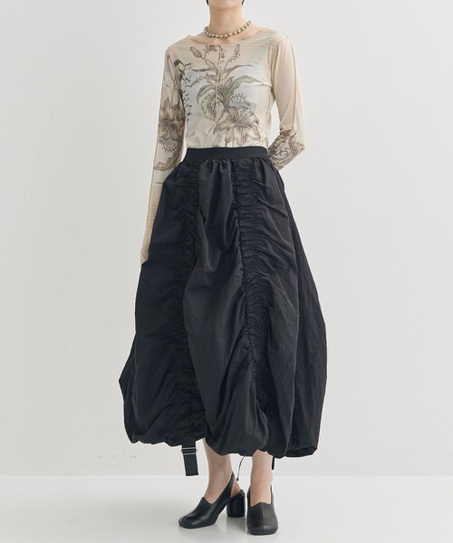 MECRE（メクル）の「【MECRE/メクル】ベルトコードデザインスカート（スカート・レディース・グレー/ブラック・S/XS）」の6枚目の写真