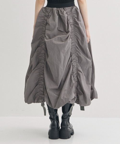 MECRE（メクル）の「【MECRE/メクル】ベルトコードデザインスカート（スカート・レディース・グレー/ブラック・S/XS）」の16枚目の写真